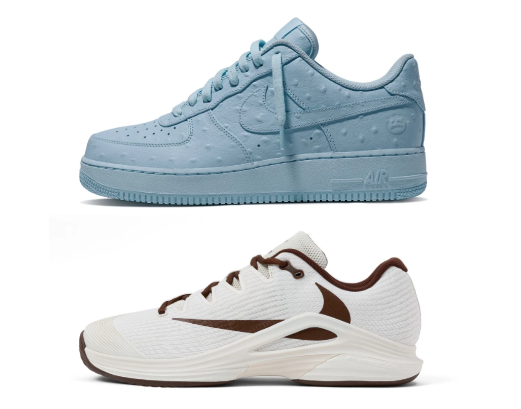 Travis Scott Cactus Court Drops: Air Force 1 Ice Blue and Zoom Vapor 12