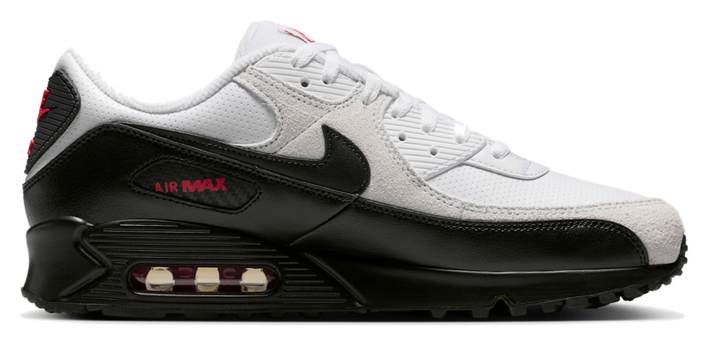 Nike Air Max 90 White University Red Black
