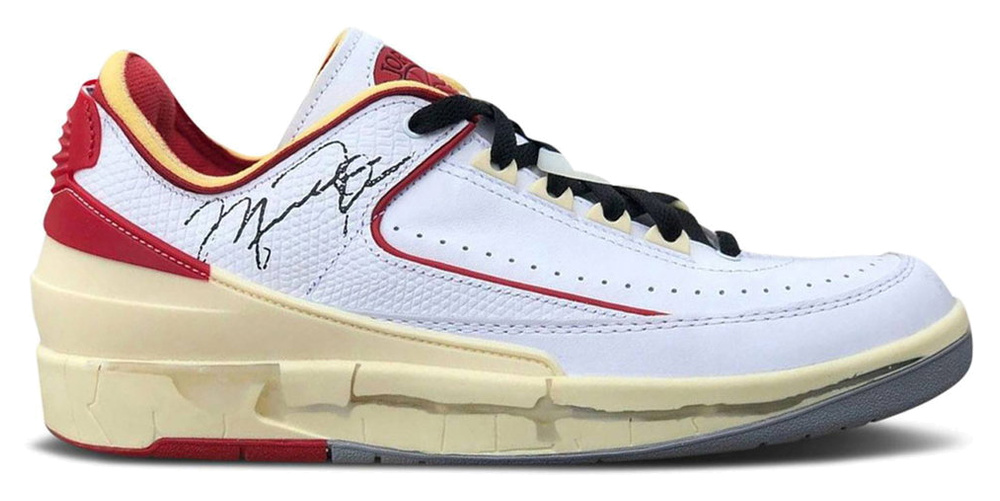 Air Jordan 2 Retro Low SP Off-White White Red