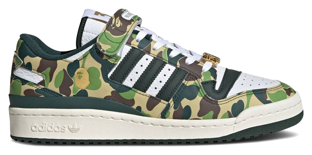 Adidas Forum 84 Low Bape 30th Anniversary Green Camo