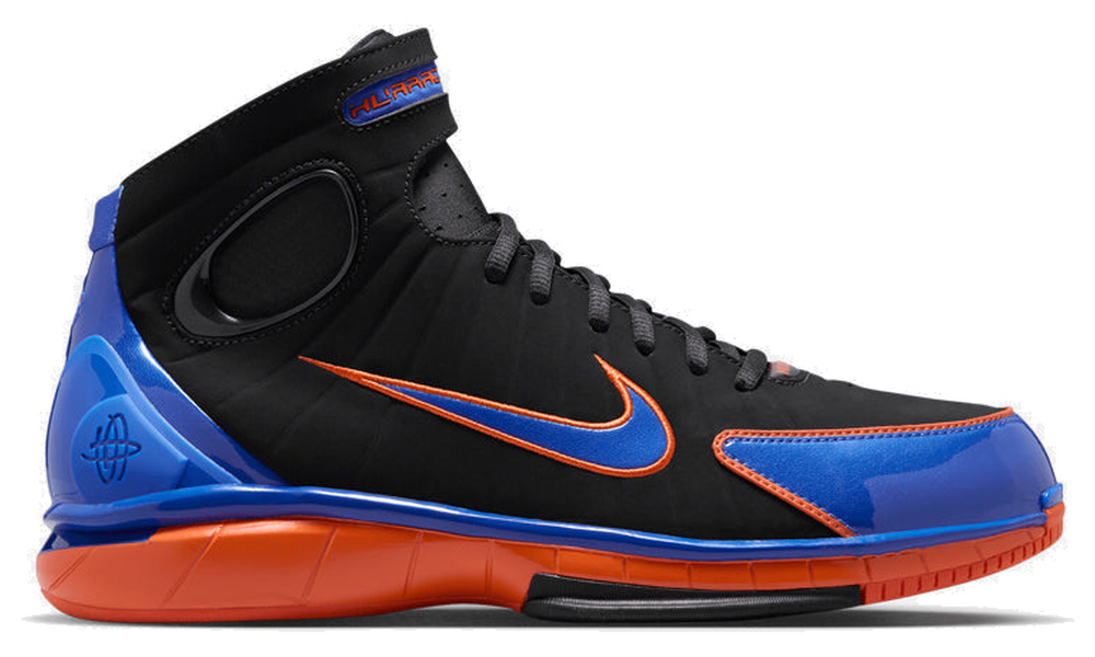 Nike Air Zoom Huarache 2K4 Penny Hardaway Black Safety Orange - Varsity Royal