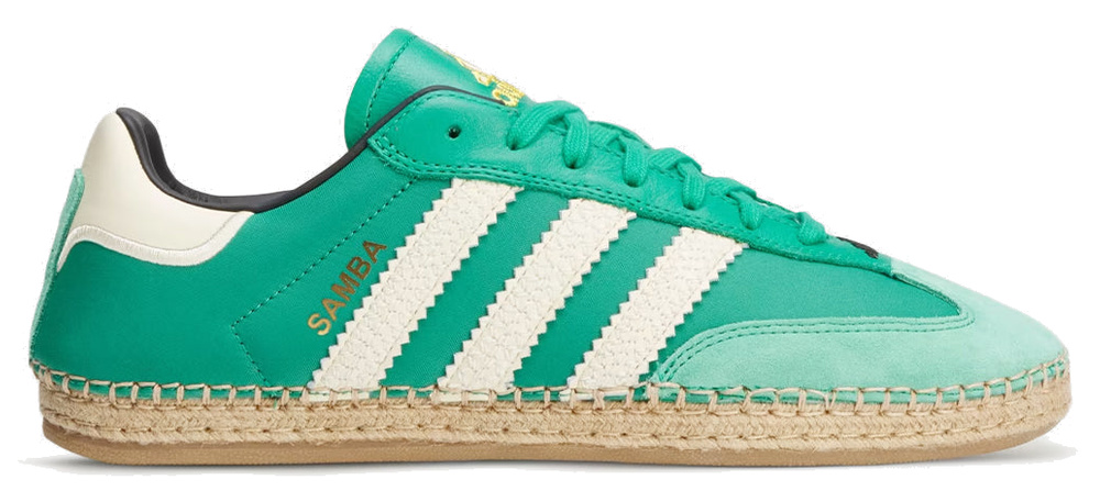 Adidas Samba Espadrille x CLOT Court Green Warm Vanilla Core Black