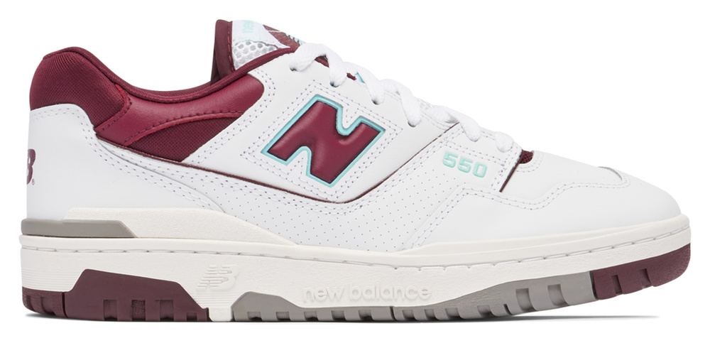 New Balance 550 Burgundy Cyan