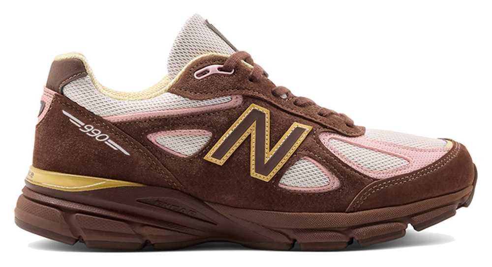 New Balance Made in USA 990v4 Pumpernickel Pink Chalk Alabaster