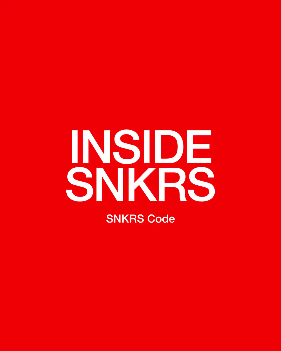 Nike Introduces SNKRS Code, a New Puzzle-Based Path to Exclusive Drops